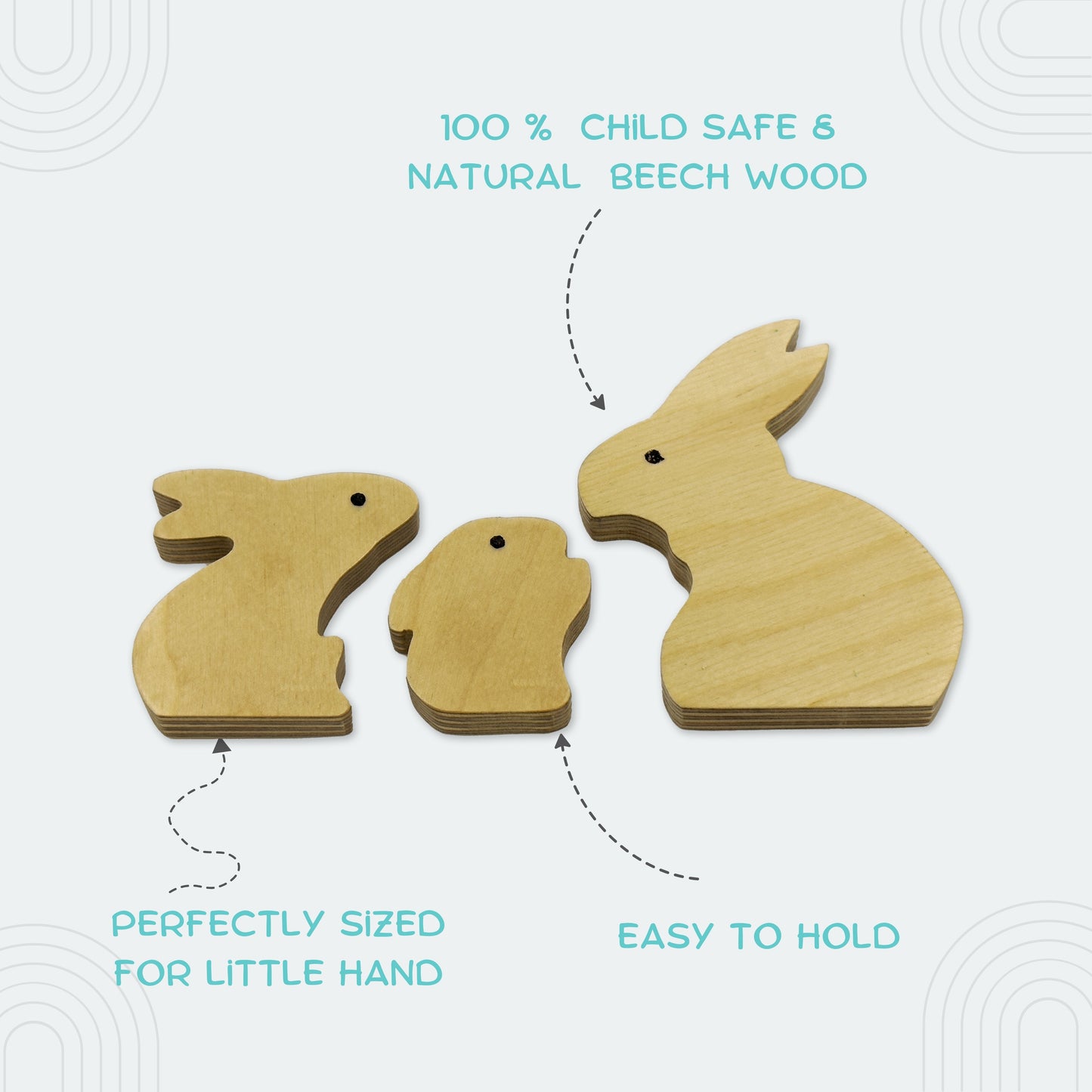 Rabbit Family(Set of 3 rabbits)