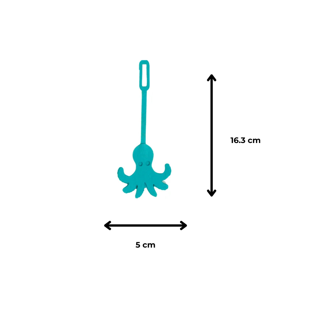 Adorable Aqua Animal Bag Charm Keychain Cute & Durable Charm for Bags, Keys, and Gifts