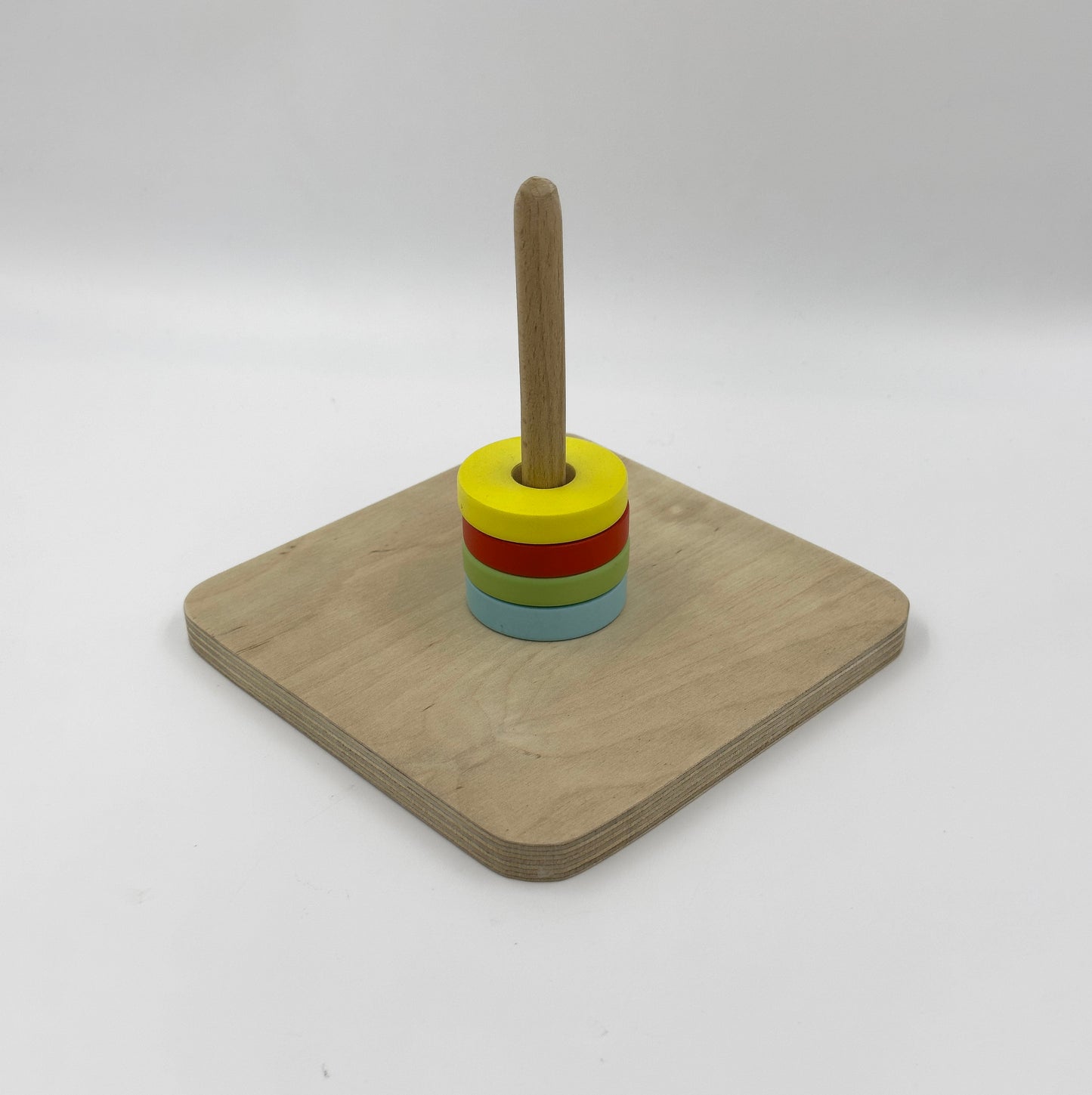 Wooden Disc Stacking Toys For Age 12 Months