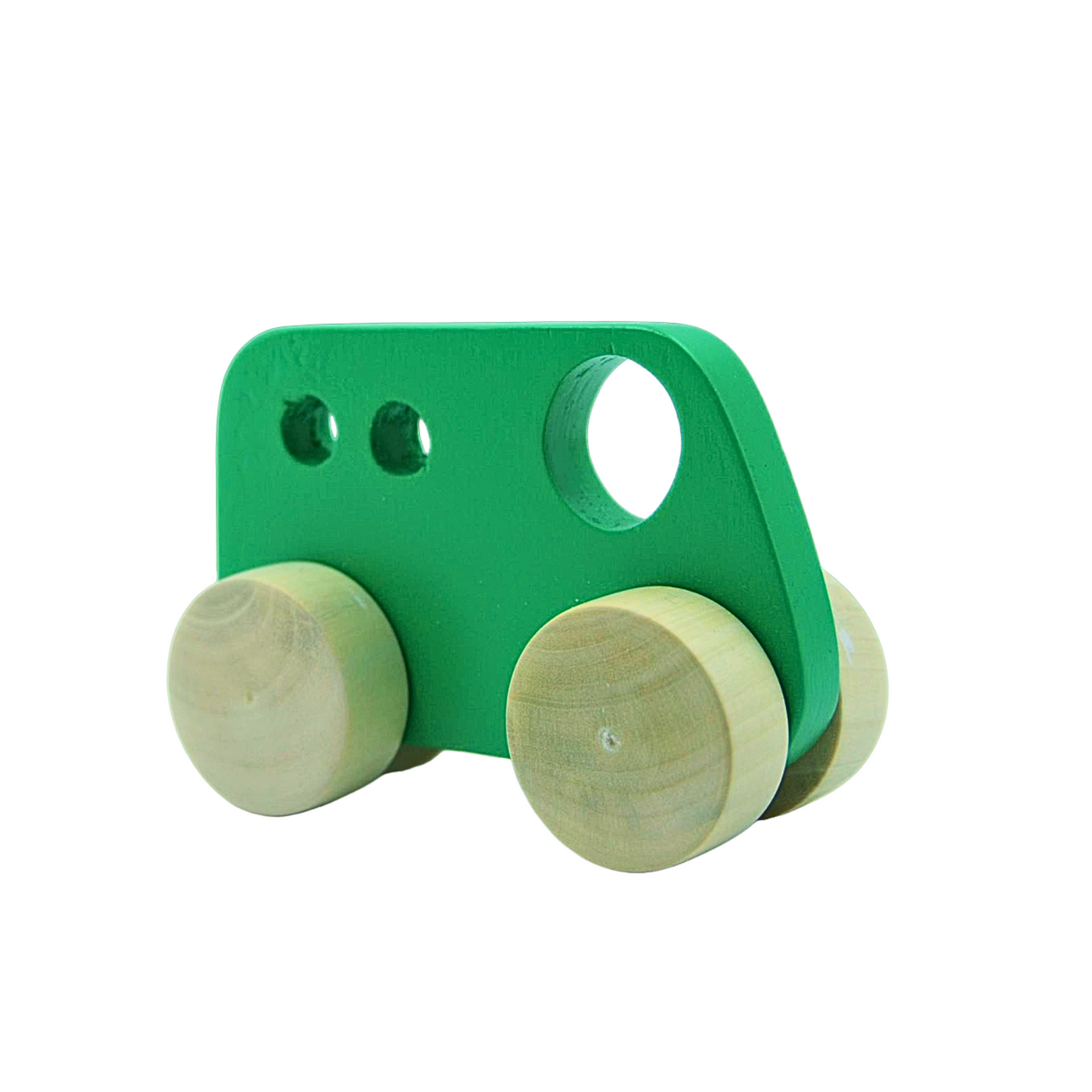 Green Wooden Bus