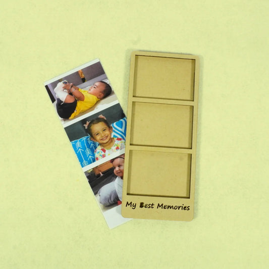 Wooden Photo Frame Fridge Magnet for Home Decor, Living room, Kitchen & Office Decoration|My Best Memories