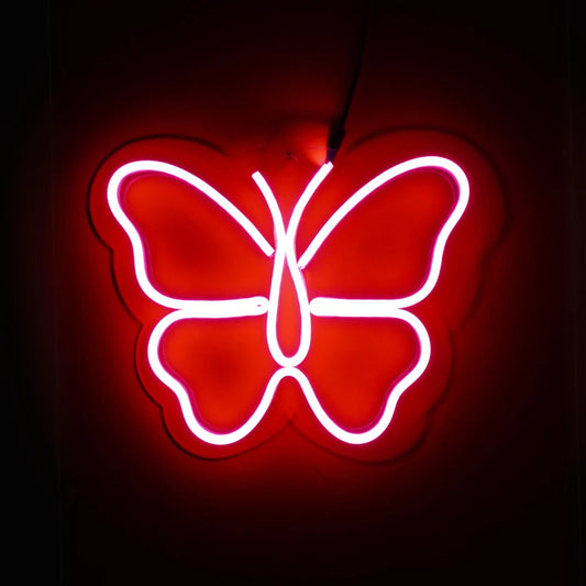 Small Butterfly Neon Light LED Strip For Wall Hanging Decor