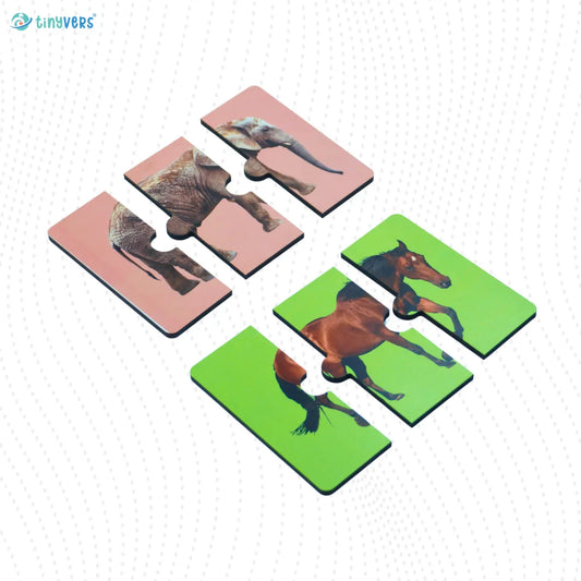 3 Piece Puzzle- Elephant & Horse