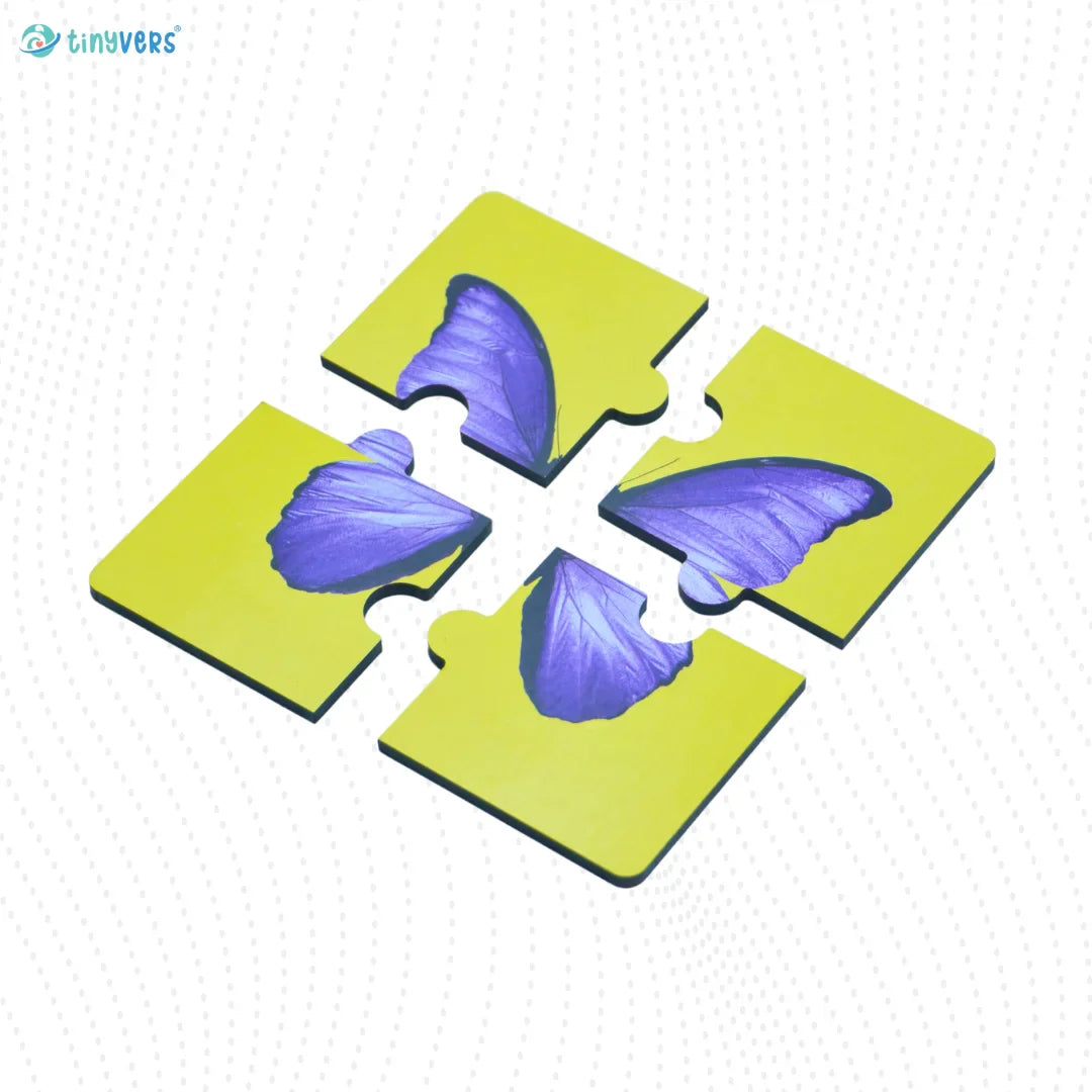 4 Piece puzzle-Butterfly