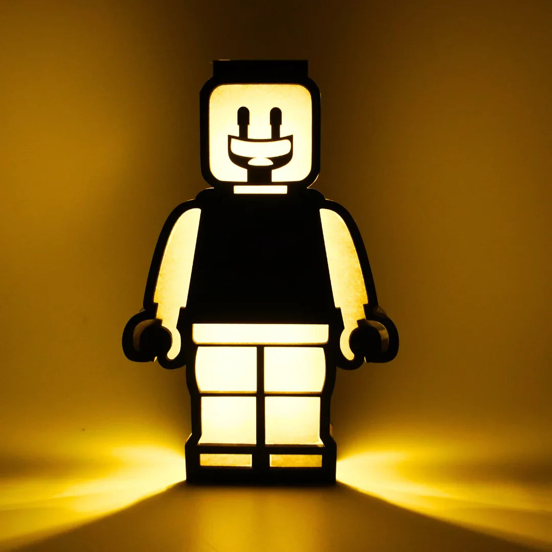 Cute Personalised Lego Night Lamp | Perfect for Birthday Gifts, Room Decor, Return Gifts