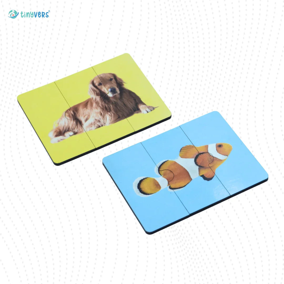 3 Piece Puzzle- Dog & Fish