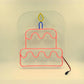 Happy Birthday Cake Neon Light 