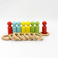 Peg Dolls with  Wooden Rings