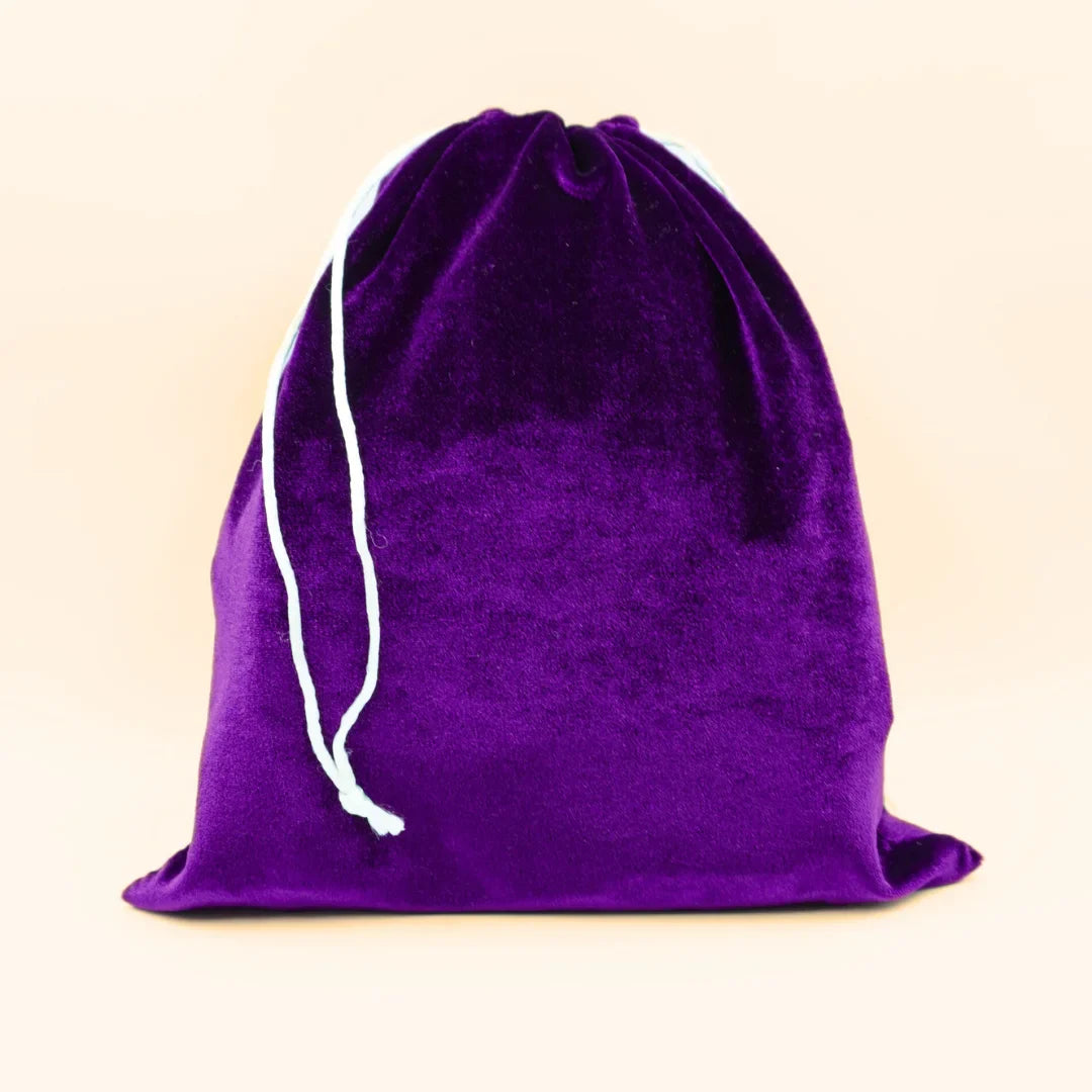 Cotton Drawstring bag Purple