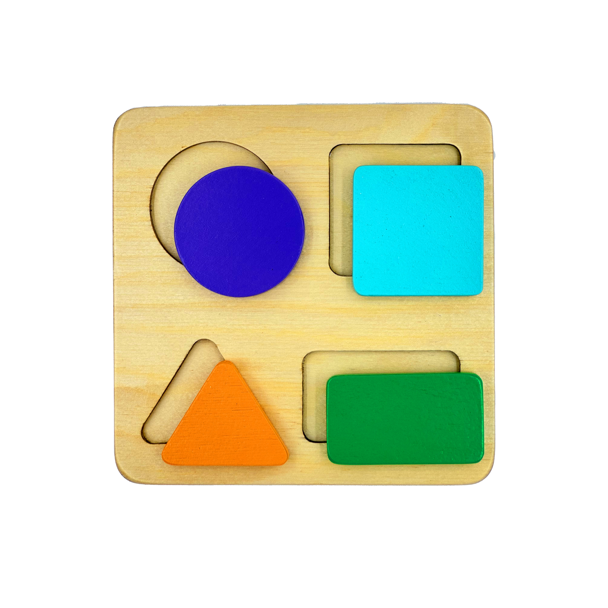 Wooden Geometric Shape Puzzles 