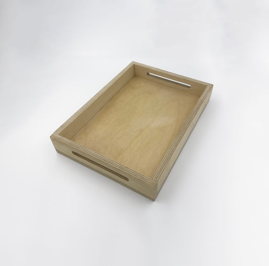 Wooden tray for kids