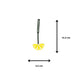 Adorable Plant (Lemon, Leaf, Flower) Bag Charm Keychain Cute & Durable Charm for Bags, Keys, and Gifts